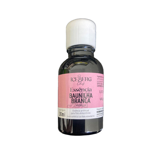 Essência Aroma de Baunilha Branca - 30ml - Iceberg Chef Original