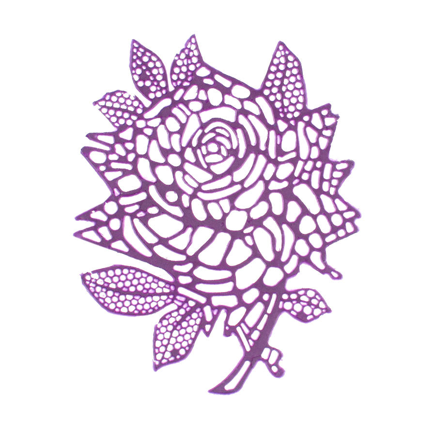 Molde de Silicone 776 - Renda Rosa Gwen Pequena
