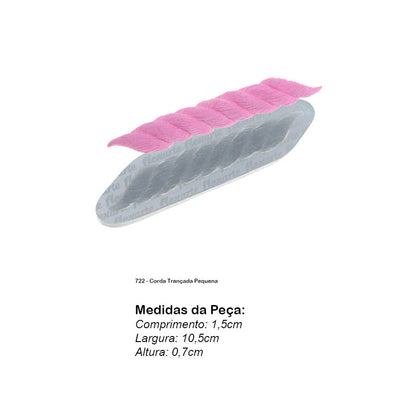 Molde de  Silicone 722 - Corda Trançada Pequena