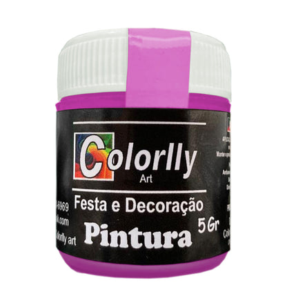 Pó para decoração - Pintura Pink 5g - Colorlly