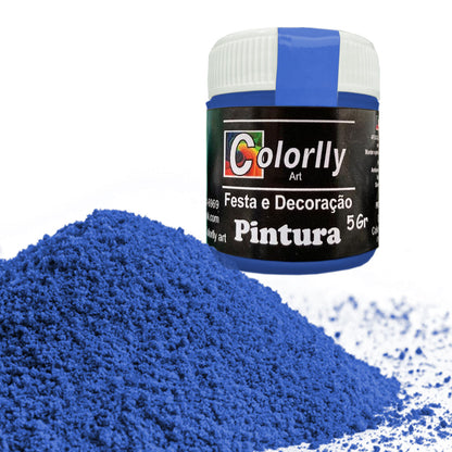 Pó para decoração - Pintura Azul 5g - Colorlly