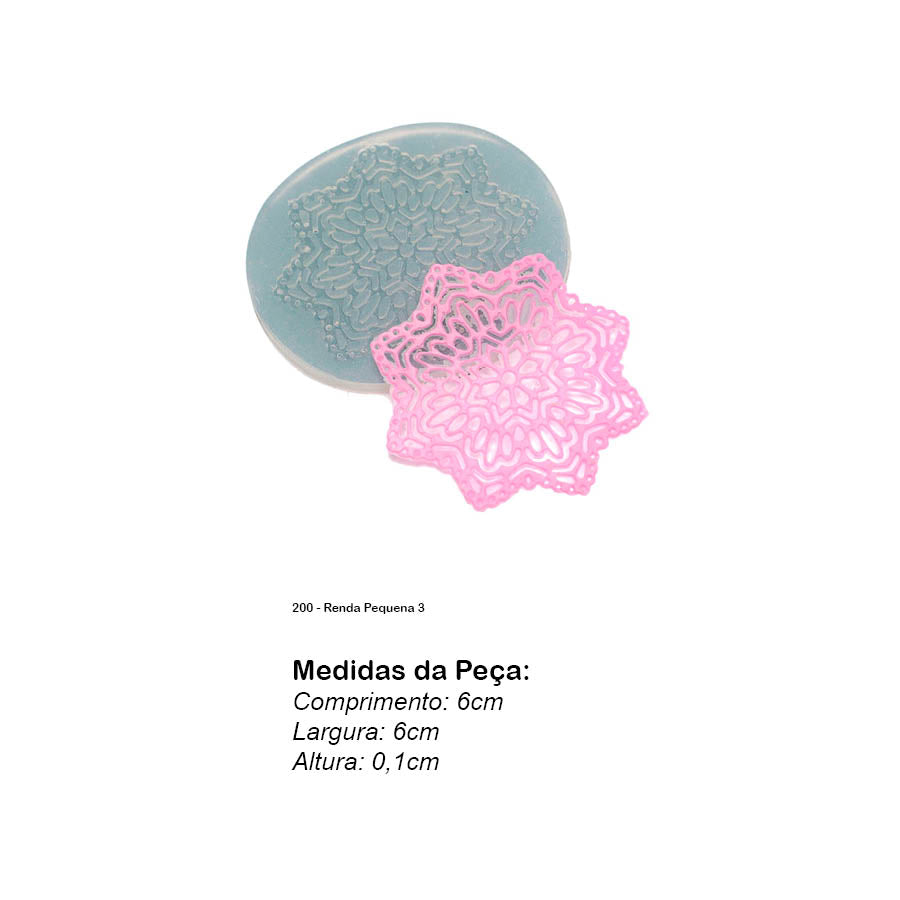 Molde de  Silicone 200 - Renda Pequena 3