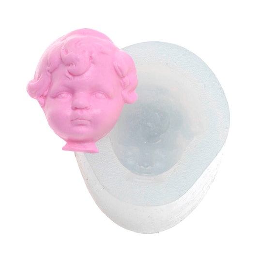 Molde de  Silicone 271 - Rosto de Bebê
