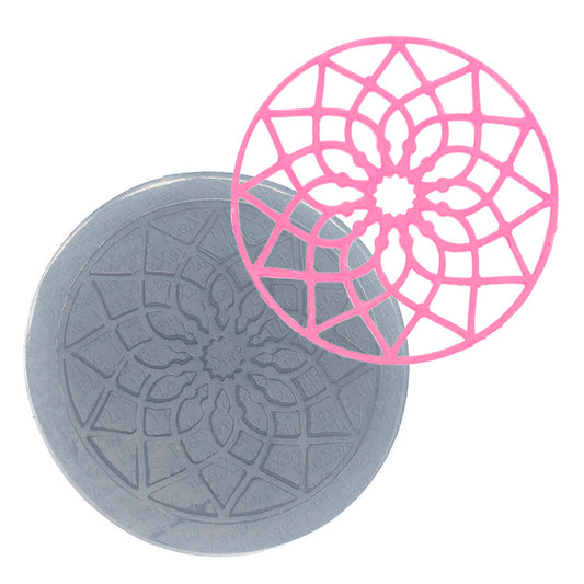 Molde de  Silicone 119 - Renda Redonda Mandala