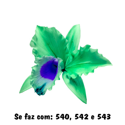 Molde de  Silicone 542 - Marcador de Orquídea Central