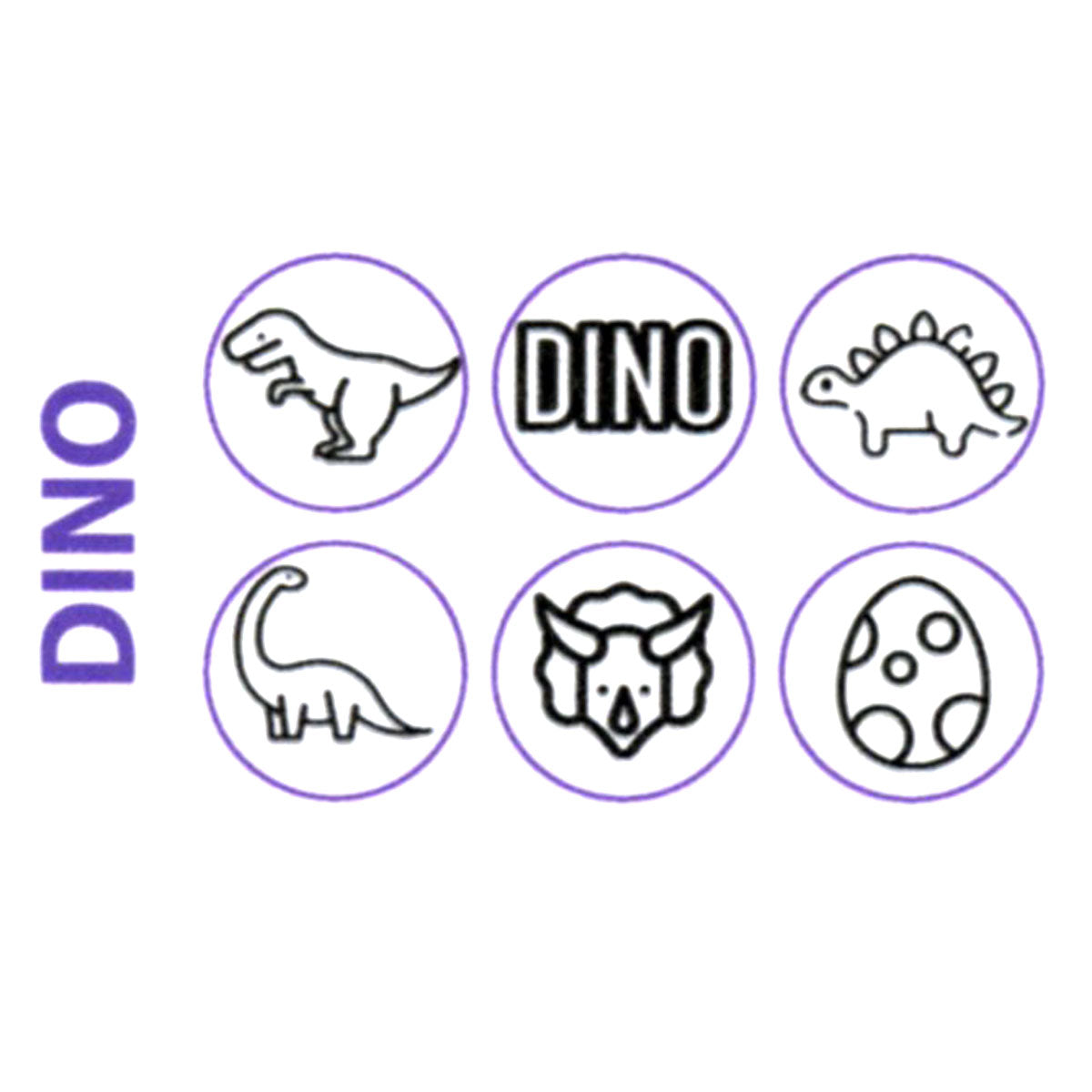 Carimbo 5102 - Marcador Brigadeiro - Dino - Flexarte