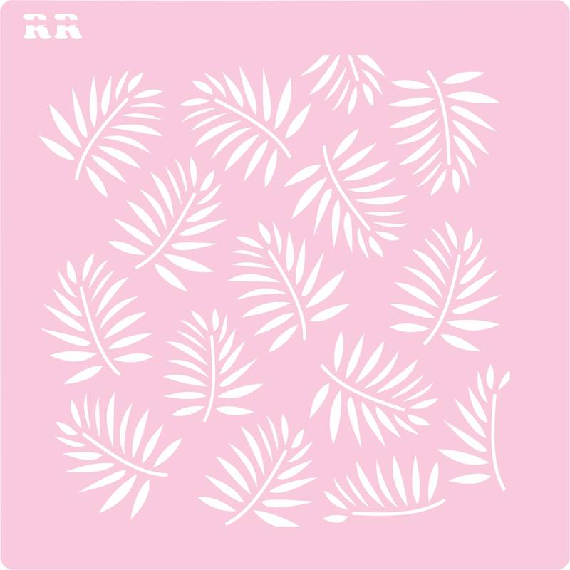 Stencil Biscoito Folhas 1