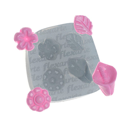 Molde de  Silicone 288 - Florzinhas Crystal