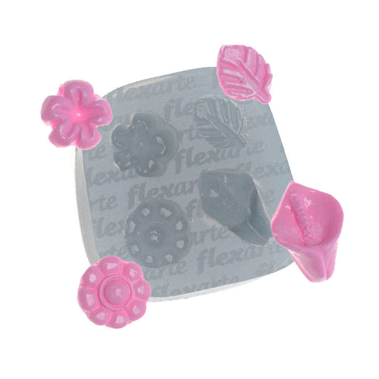 Molde de  Silicone 288 - Florzinhas Crystal