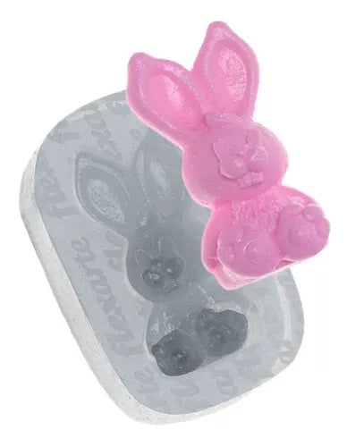 Kit De Páscoa Com 5 Pçs - Coelho Cenoura - Molde De Silicone