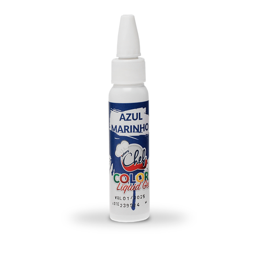 Corante Azul Marinho Liquid Gel 25g Iceberg Chef Original
