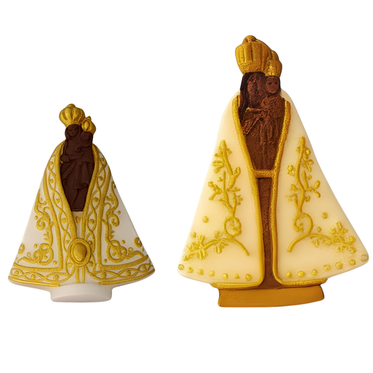Molde de Silicone 1015 - N.S. Círio de Nazaré 4cm - Flexarte