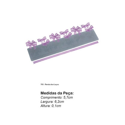 Molde de  Silicone 765 - Renda dos Laços