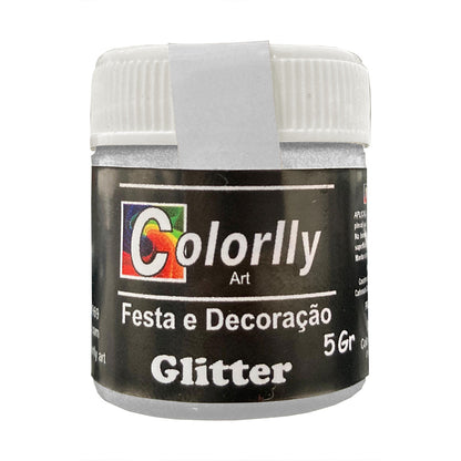 Pó para decoração - Glitter Nacarado 5g - Colorlly