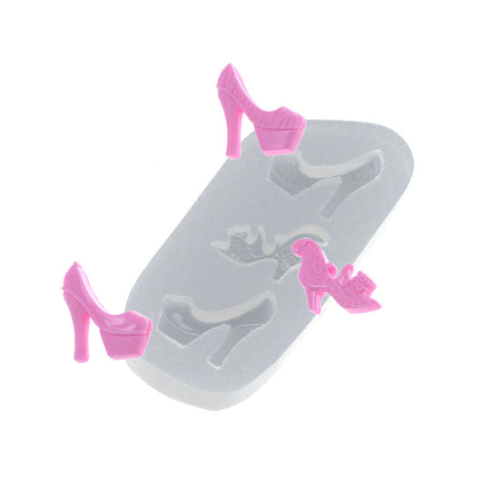 Molde de  Silicone 438 - Trio de Sapatinhos