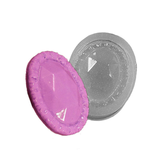 Molde de  Silicone 054 - Pedra oval