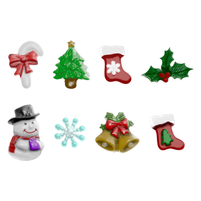 Molde de  Silicone 244 - Conjunto de Natal 1