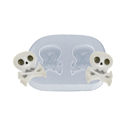 Molde de  Silicone 333 - Dupla de Caveirinhas