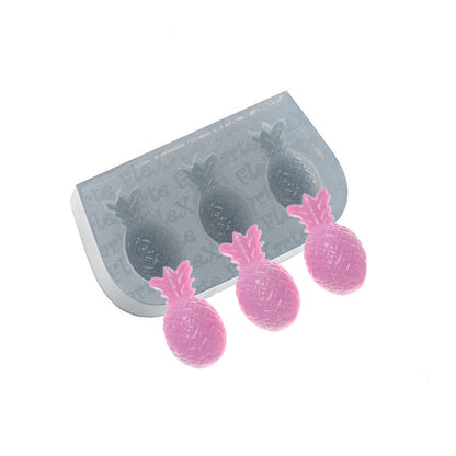 Molde de  Silicone 524 - Trio de Abacaxis