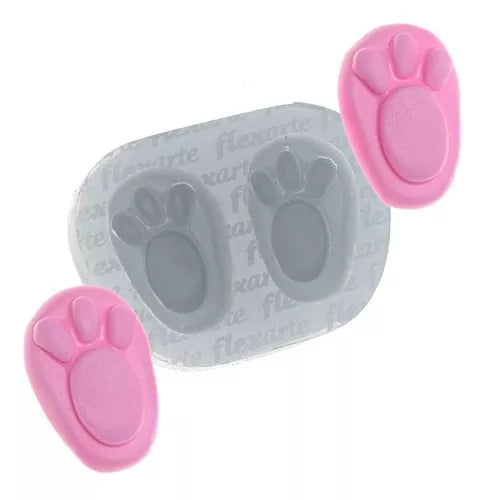 Kit De Páscoa Com 5 Pçs - Coelho Cenoura - Molde De Silicone