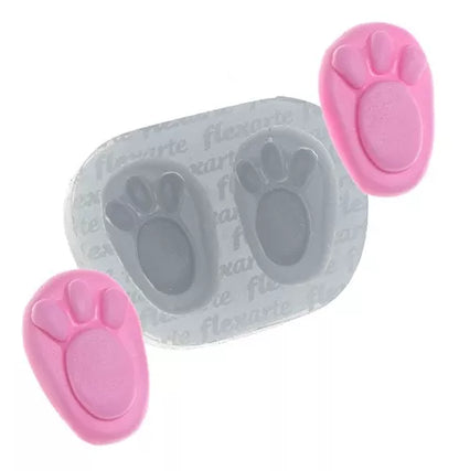 Kit De Páscoa Com 5 Pçs - Coelho Cenoura - Molde De Silicone