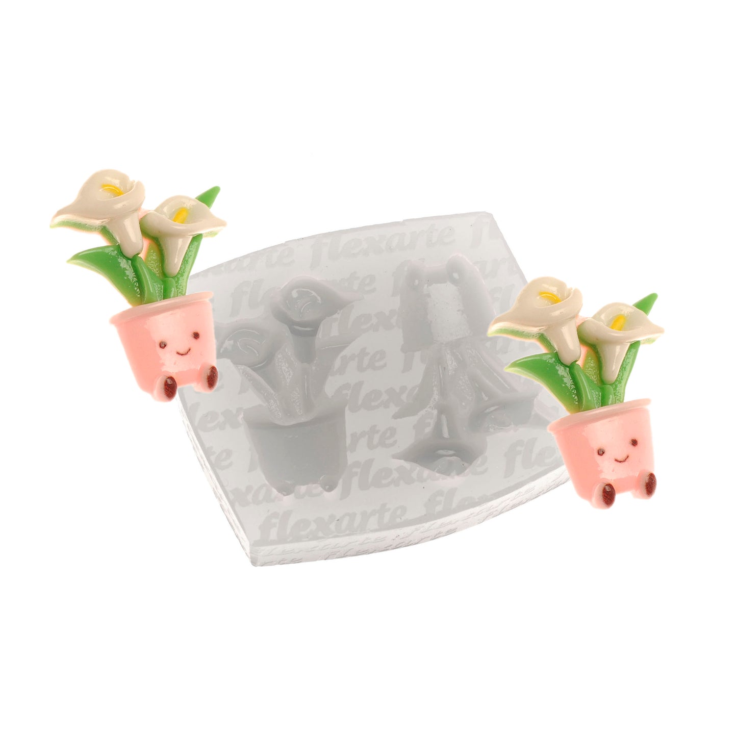 Molde de Silicone 1026 - Vaso de Copo de Leite 3cm Flexarte