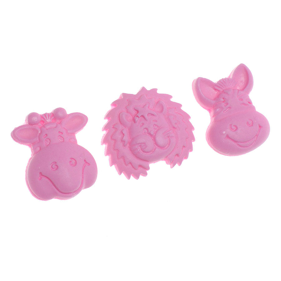 Molde de  Silicone 086 - Safari Vaquinha + Leão