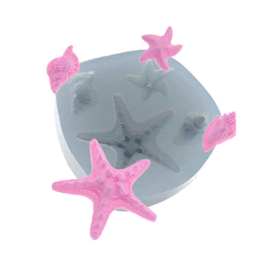 Molde de  Silicone 144 - Estrela do Mar Grande & Outros