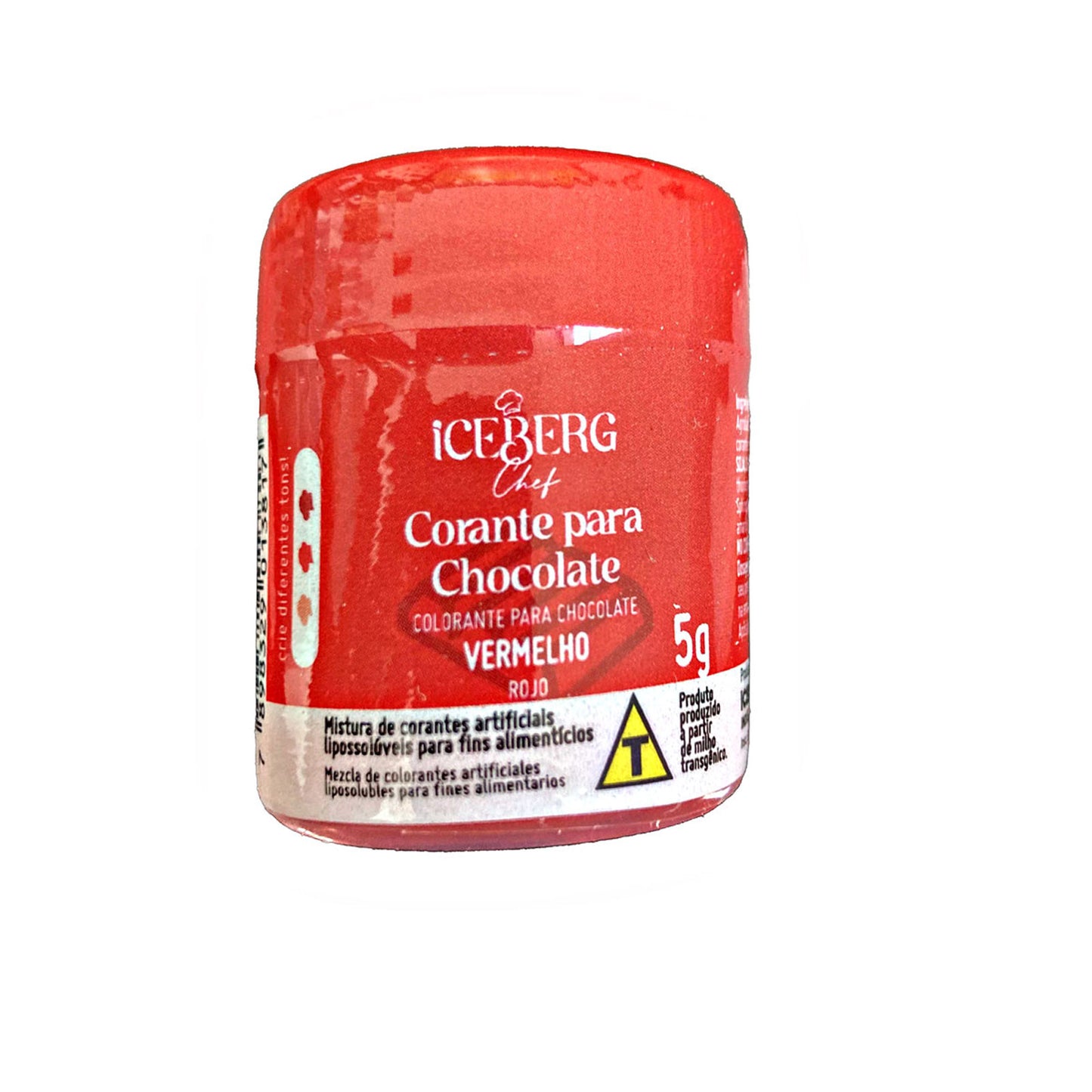Corante em pó para Chocolate - Vermelho - 5g - Iceberg Chef