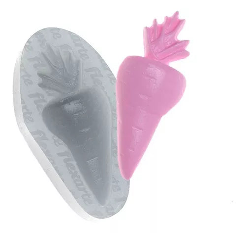 Kit De Páscoa Com 5 Pçs - Coelho Cenoura - Molde De Silicone