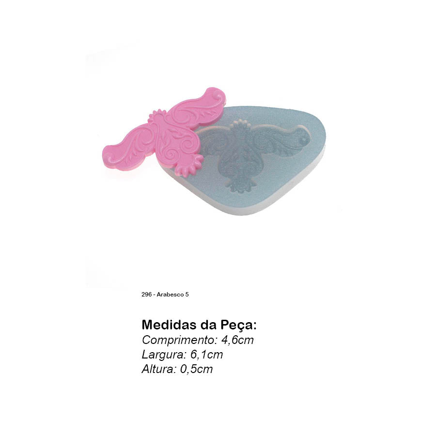 Molde de  Silicone 296 - Arabesco 5