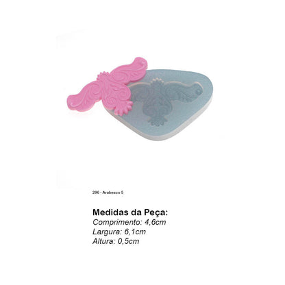 Molde de  Silicone 296 - Arabesco 5