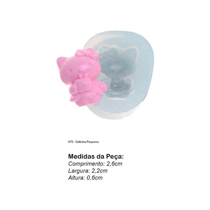 Molde de  Silicone 075 - Gatinha Pequena
