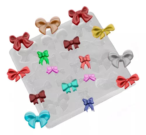 Kit - Molde De Silicone 91 + 267 - Lacinhos + Coroinhas