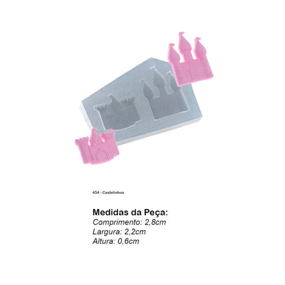 Molde de  Silicone 454 - Castelinhos