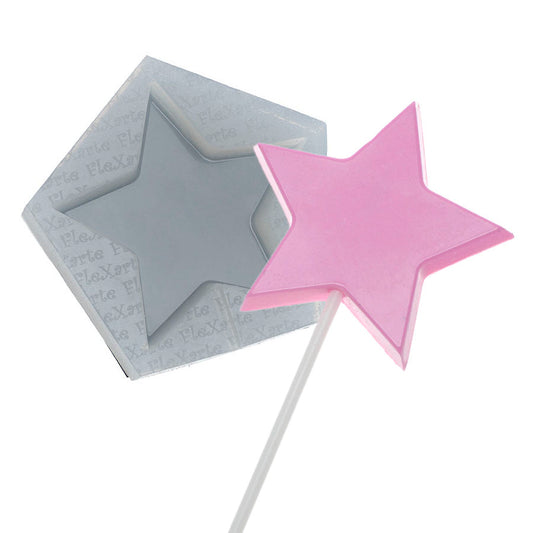 Molde de  Silicone 108 - Pirulito Estrela
