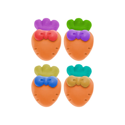 Molde de  Silicone 994 - Quarteto de Cenouras Peq. c/ Laço 2cm