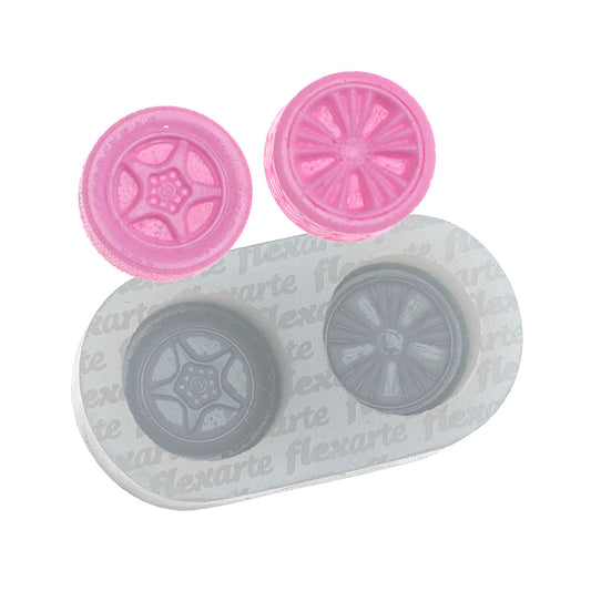 Molde de  Silicone 807 - Par de Rodinhas Médias