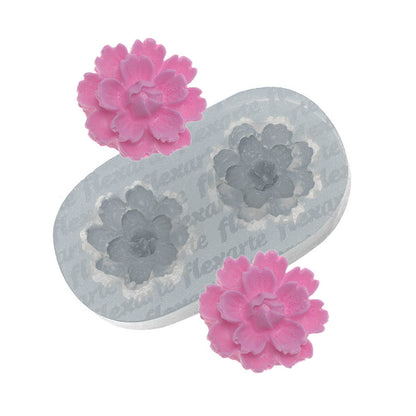 Molde de  Silicone 695 - Par de Flor Kirbhy