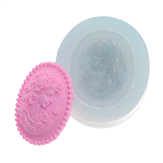 Molde de  Silicone 272 - Camafeu Moderno Grande