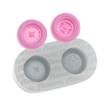 Molde de  Silicone 806 - Par de Rodinhas Pequenas