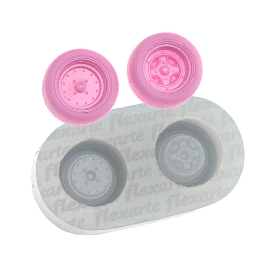 Molde de  Silicone 806 - Par de Rodinhas Pequenas