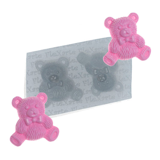 Molde de  Silicone 726 - Dupla de Ursinhos Jillian