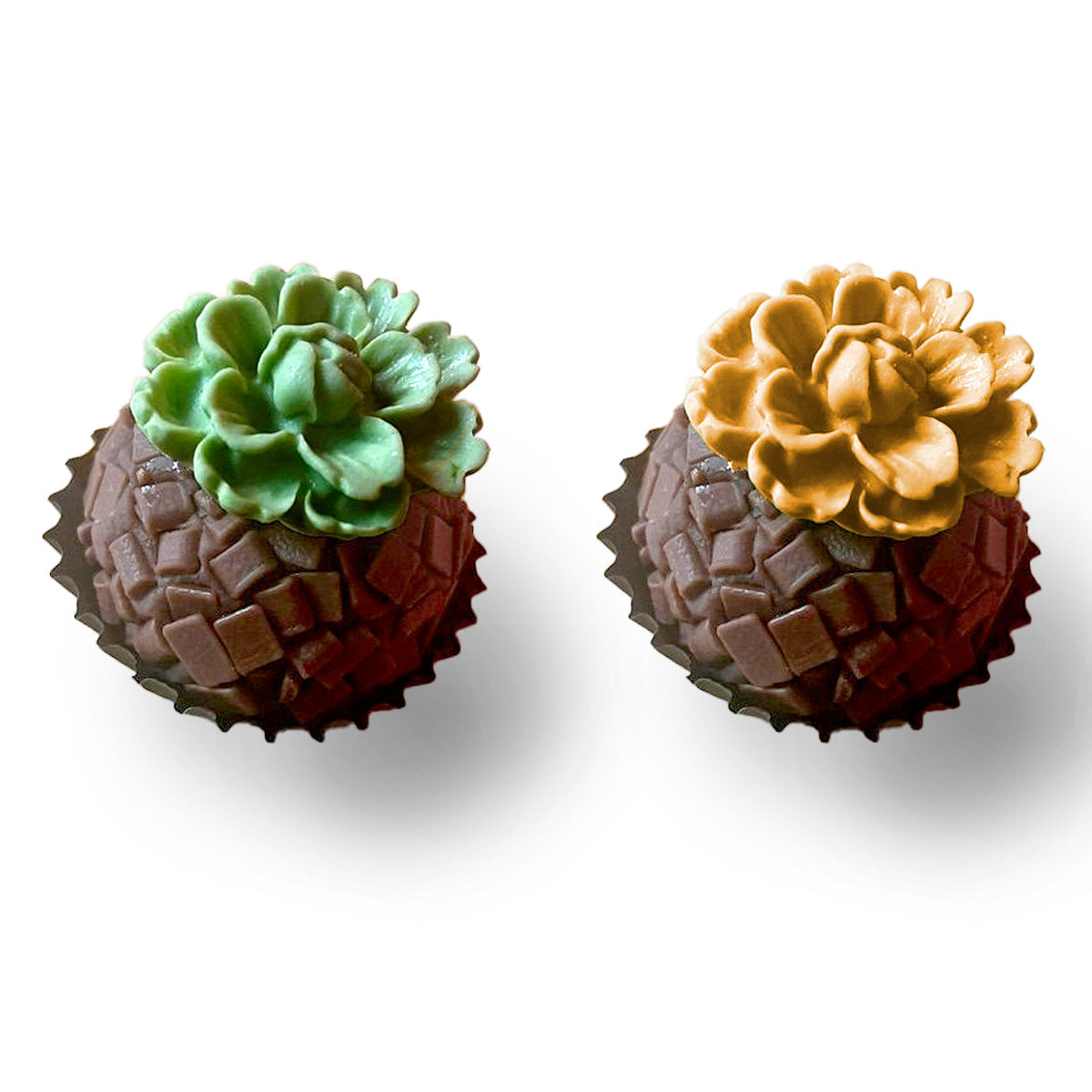 Molde de  Silicone 695 - Par de Flor Kirbhy