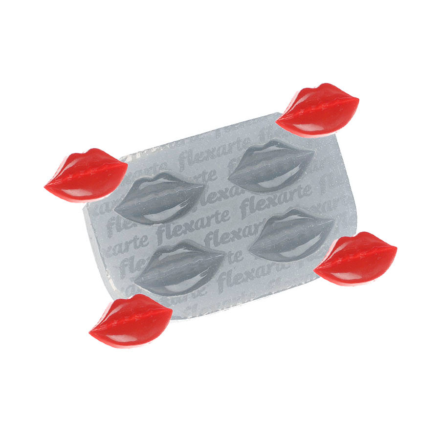 Molde de  Silicone 573 - Quatro Lábios Hayworth (Bocas)