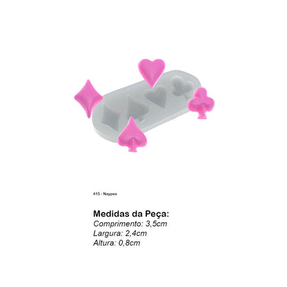 Molde de  Silicone 415 - Naypes