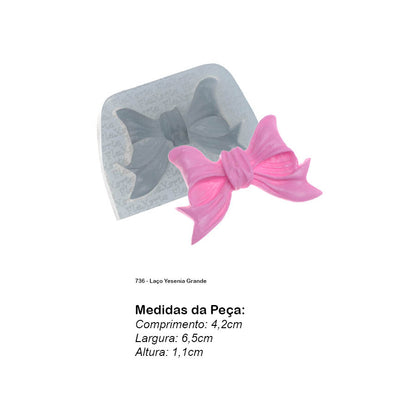 Molde de  Silicone 736 - Laço Yesenia Grande