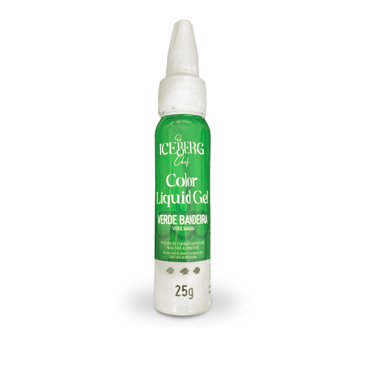 Corante Verde Bandeira Liquid Gel 25g Iceberg Chef Original