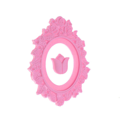 Molde de  Silicone 301 - Moldura Oval + Tulipa