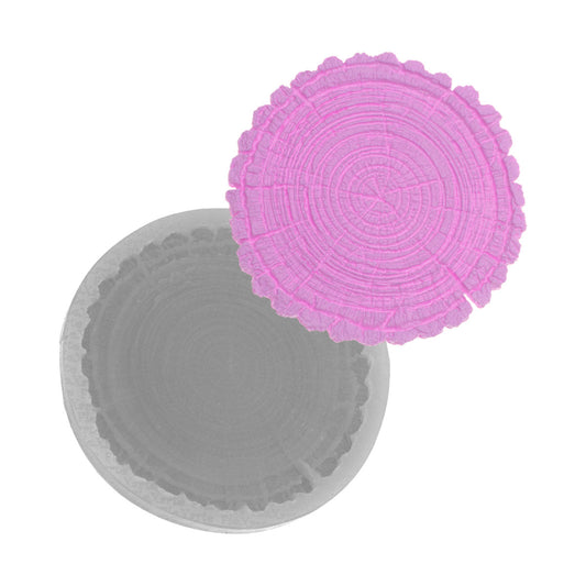 Molde de  Silicone 861 - Tronco de Madeira ou Galho de Árvore Gd 11cm